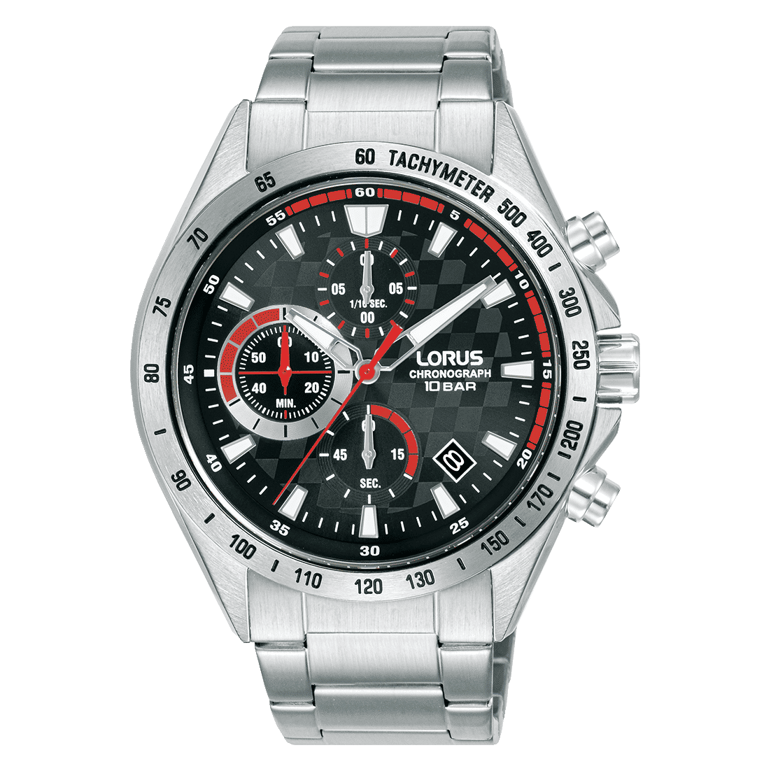 Lorus Sports RM309JX9 Herren Armbanduhr Schwarz • Chronograph • Mineralglas