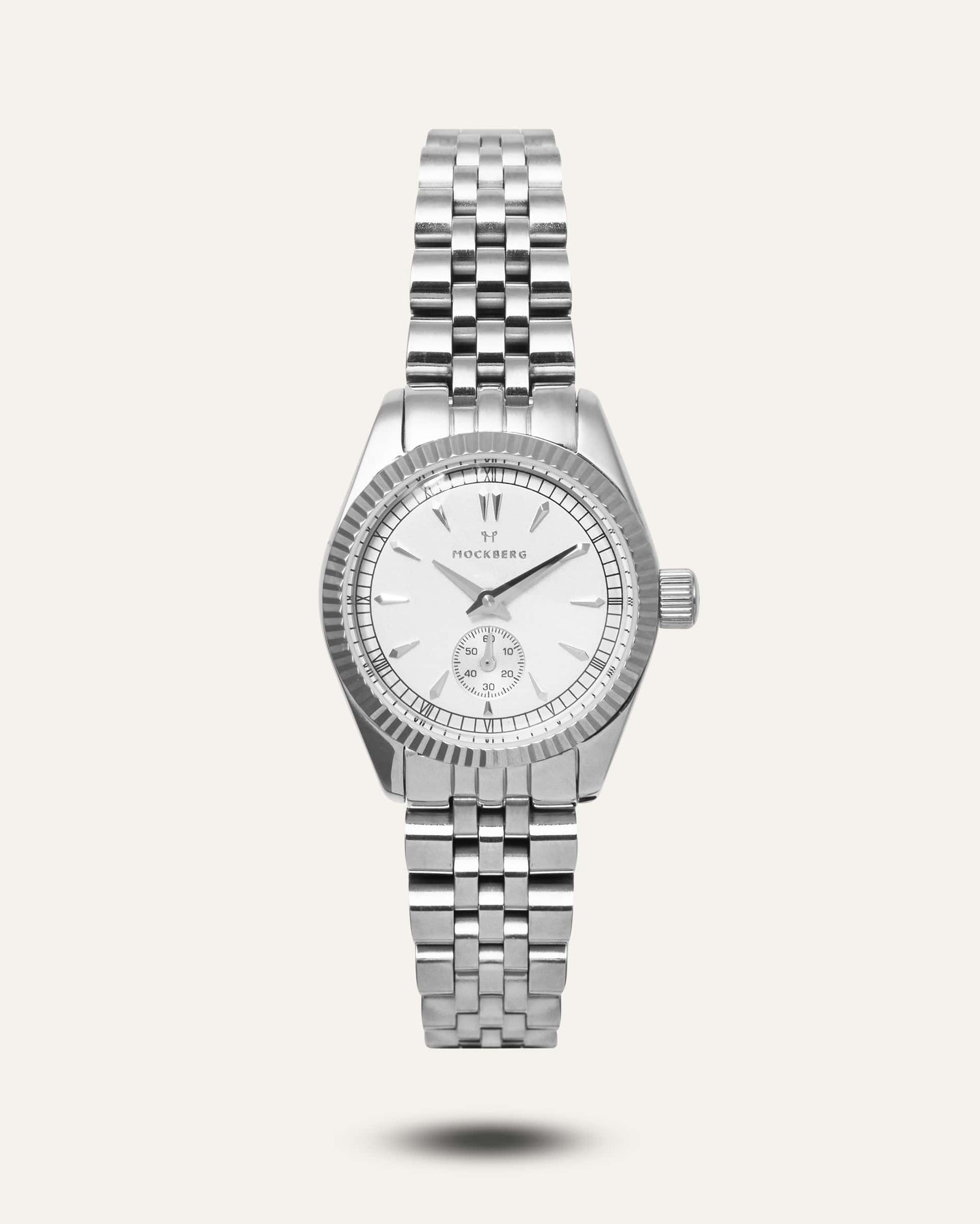Mockberg Royal MO539 Damen Armbanduhr Silber • Saphirglas • 10 ATM Wasserdicht