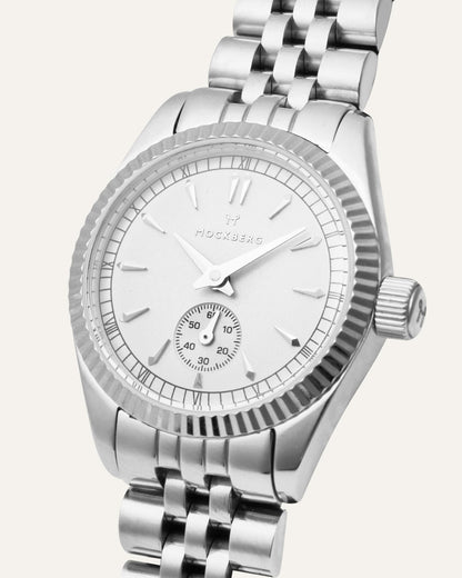 Mockberg Royal MO539 Damen Armbanduhr Silber • Saphirglas • 10 ATM Wasserdicht, Bild 4