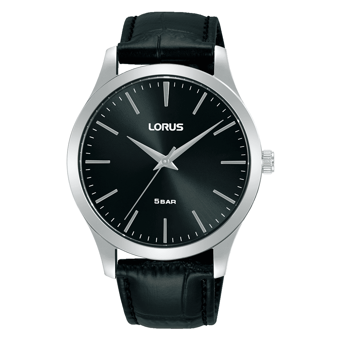Lorus Classic RRX71HX9 Herren Armbanduhr Schwarz • Mineralglas • Lederarmband