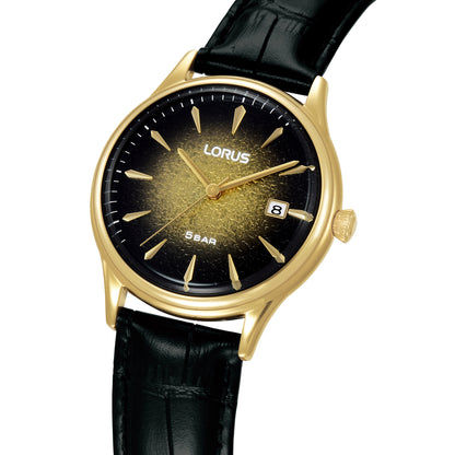 Lorus Classic RS902EX9 Herrenuhr Champagner • Mineralglas • Lederarmband, Bild 2