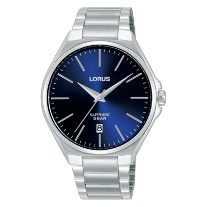 Lorus Dress RS947DX9 Herrenuhr Dunkelblau • Saphirglas • Edelstahlarmband