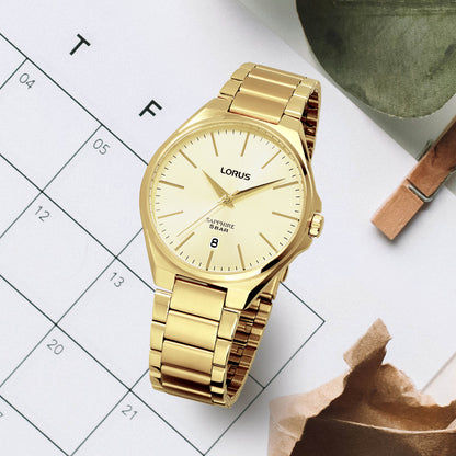 Lorus Dress RS950DX9 Herren Armbanduhr Champagner • Saphirglas • Edelstahlarmband, Bild 2