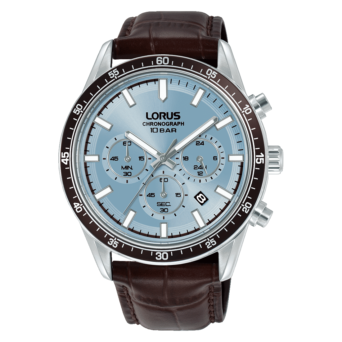 Lorus Sport RT351LX9 Herren Armbanduhr • Chronograph • Hellblaues Zifferblatt
