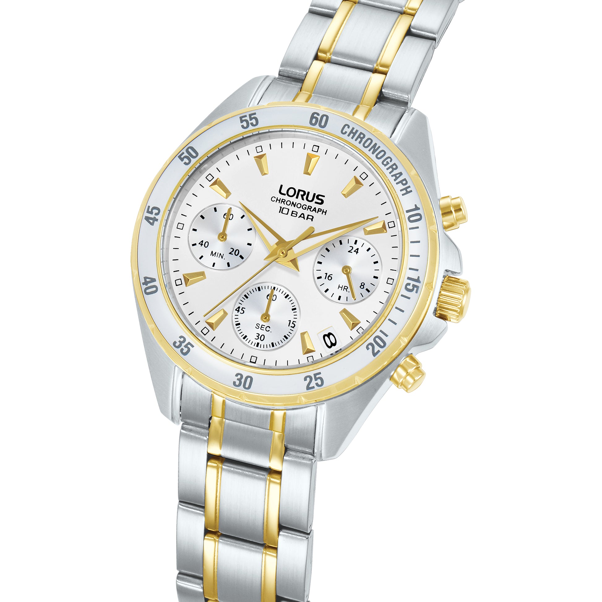 Lorus Sport RT360LX9 Damen Armbanduhr Silber • Chronograph • Mineralglas, Bild 2