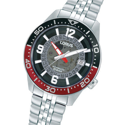Lorus Sports RU413AX9 Herrenuhr Automatik Schwarz • Mineralglas • Edelstahlarmband, Bild 2