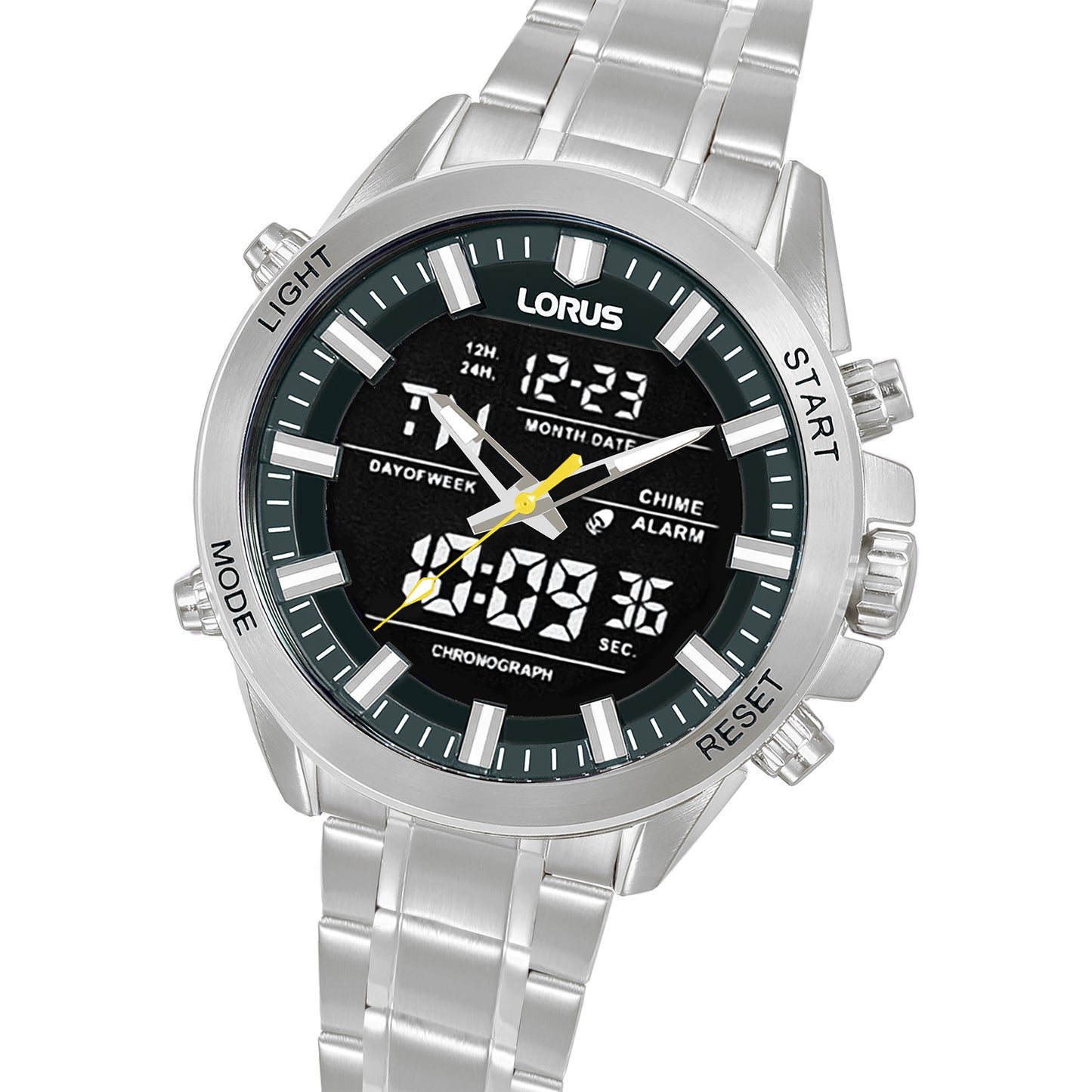 Lorus Sports RW663AX9 Herrenuhr Grau • Analog-Digital Chronograph • Mineralglas, Bild 2