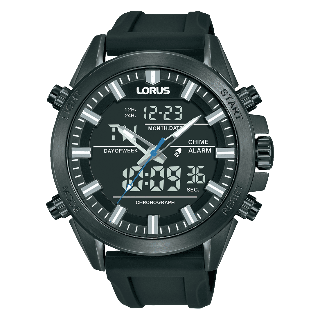 Lorus Sports RW671AX9 Herren Armbanduhr • Analog-Digital Chronograph • 10 bar wasserdicht