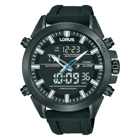 Lorus Sports RW671AX9 Herren Armbanduhr • Analog-Digital Chronograph • 10 bar wasserdicht