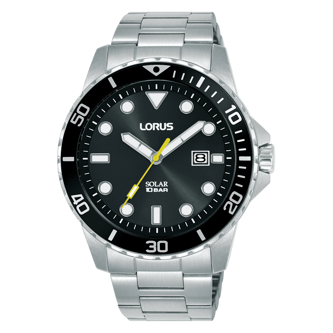 Lorus Sport RX301BX9 Herren Armbanduhr • Solarbetrieb • Edelstahlarmband