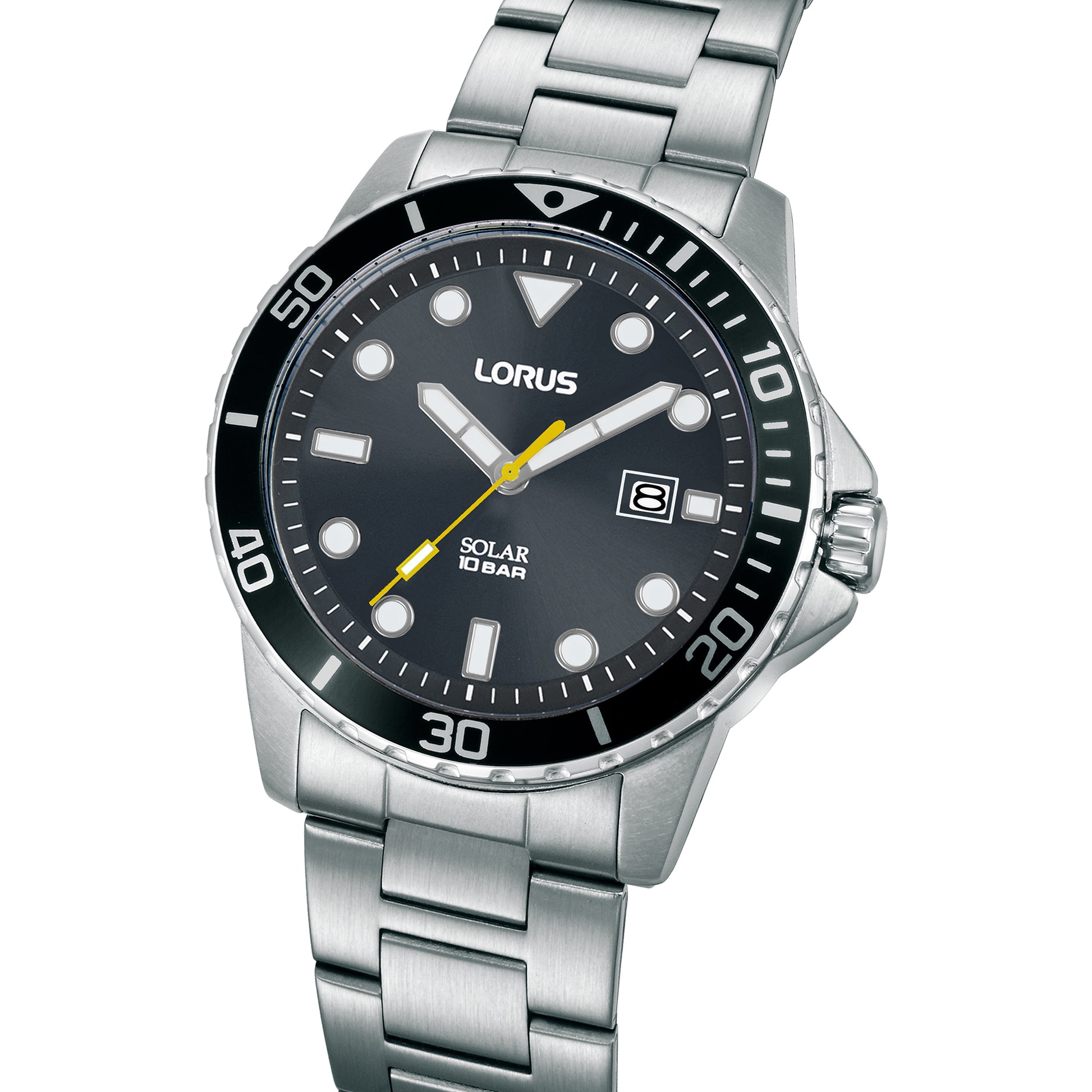 Lorus Sport RX301BX9 Herren Armbanduhr • Solarbetrieb • Edelstahlarmband, Bild 2