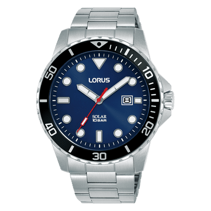 Lorus Sport RX303BX9 Herren Armbanduhr • Solarbetrieb • Mineralglas