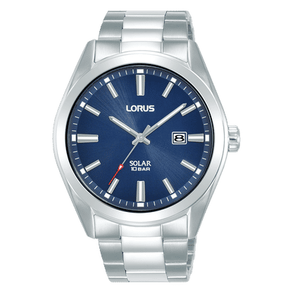 Lorus Sports RX329AX9 Herrenuhr Dunkelblau • Solarwerk • Mineralglas