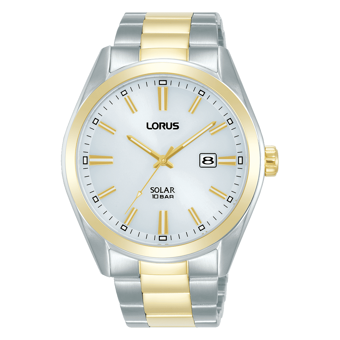 Lorus Sports RX336AX9 Herrenuhr Weiß • Solarwerk • Mineralglas