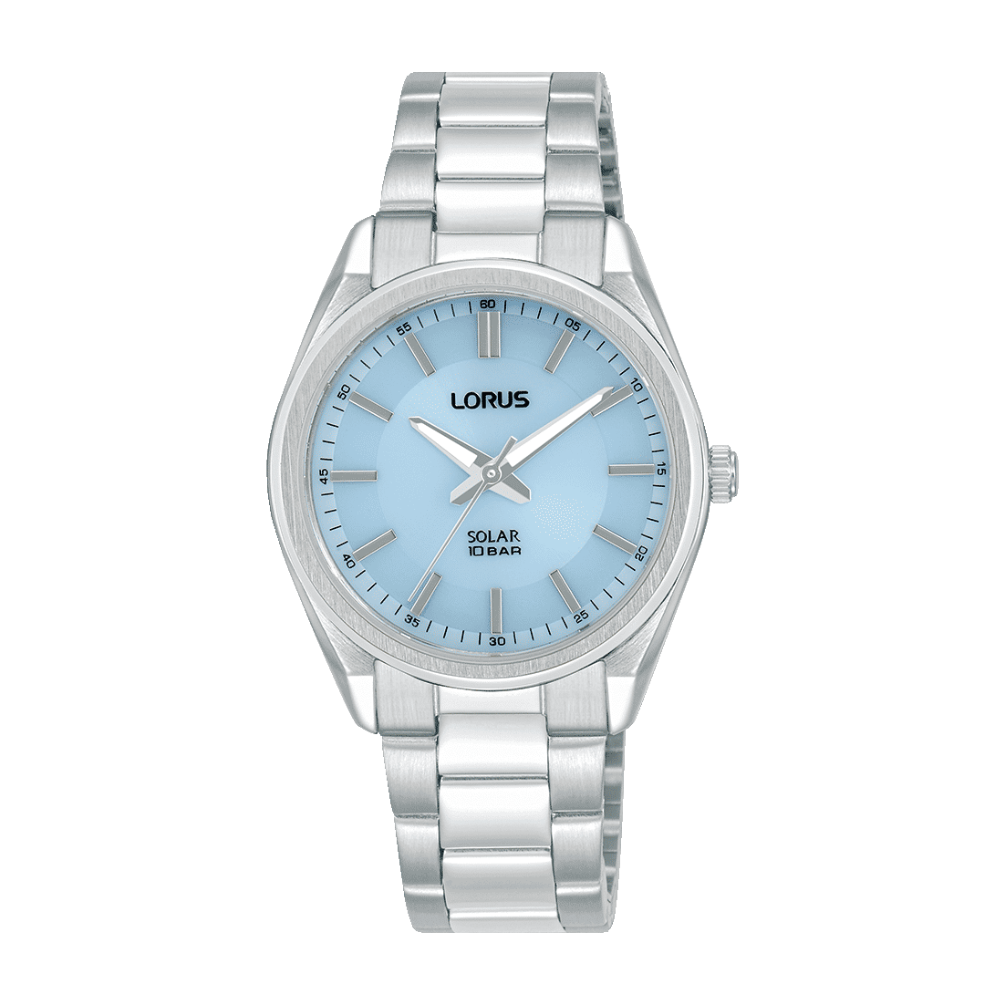Lorus RY511AX9 Solar Damenuhr Hellblau • Mineralglas • Edelstahlarmband