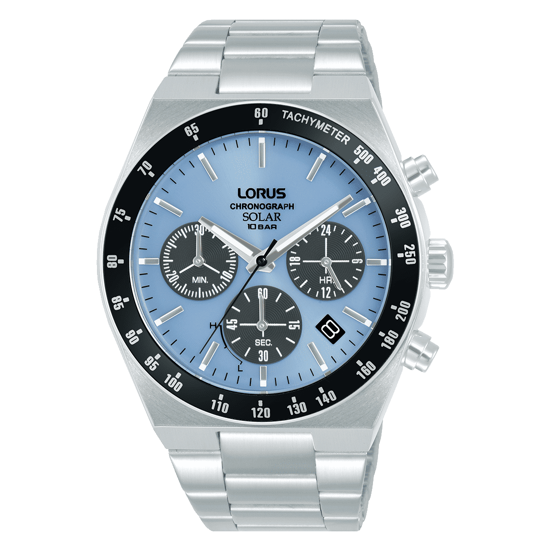 Lorus Sports RZ525AX9 Herren Armbanduhr • Solar Chronograph • Mineralglas