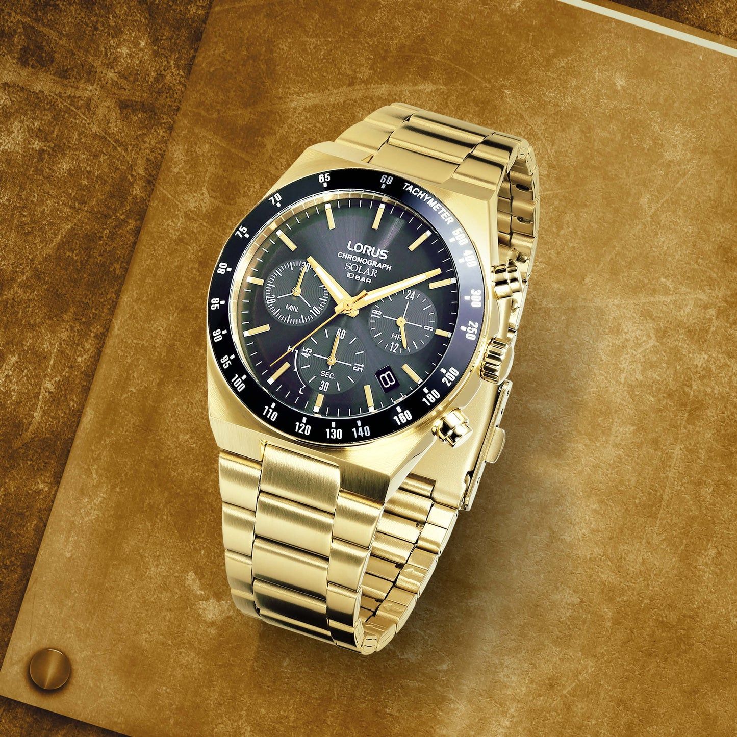 Lorus Sport RZ528AX9 Herren Armbanduhr • Solarwerk mit Chronograph • 10 bar wasserdicht, Bild 2