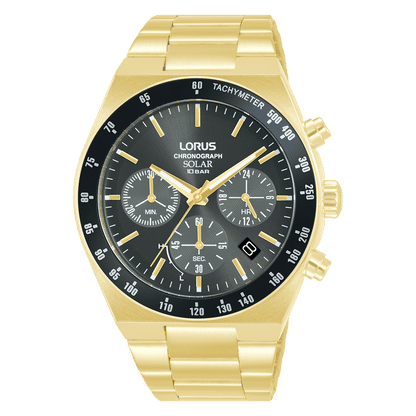 Lorus Sport RZ528AX9 Herren Armbanduhr • Solarwerk mit Chronograph • 10 bar wasserdicht