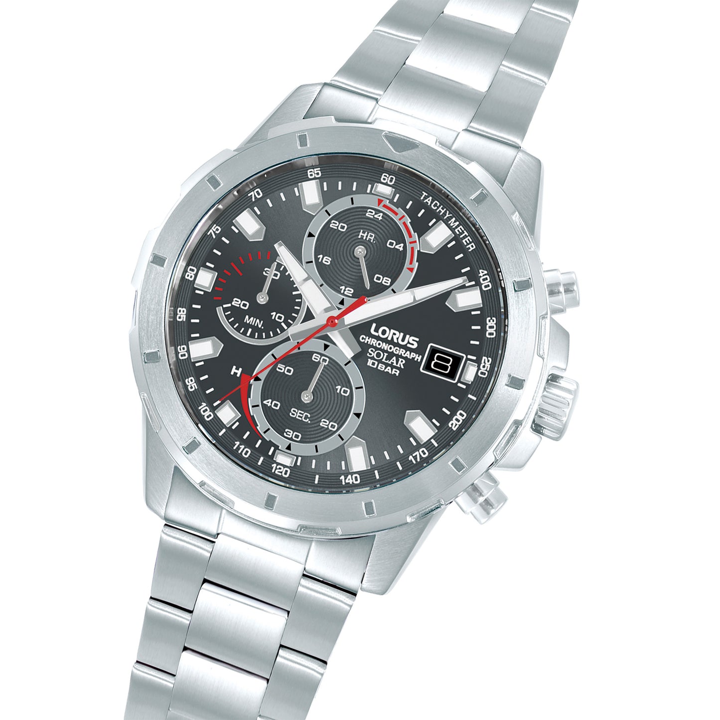 Lorus Sport RZ601AX9 Herren Armbanduhr • Solar-Chronograph • Edelstahlarmband, Bild 2