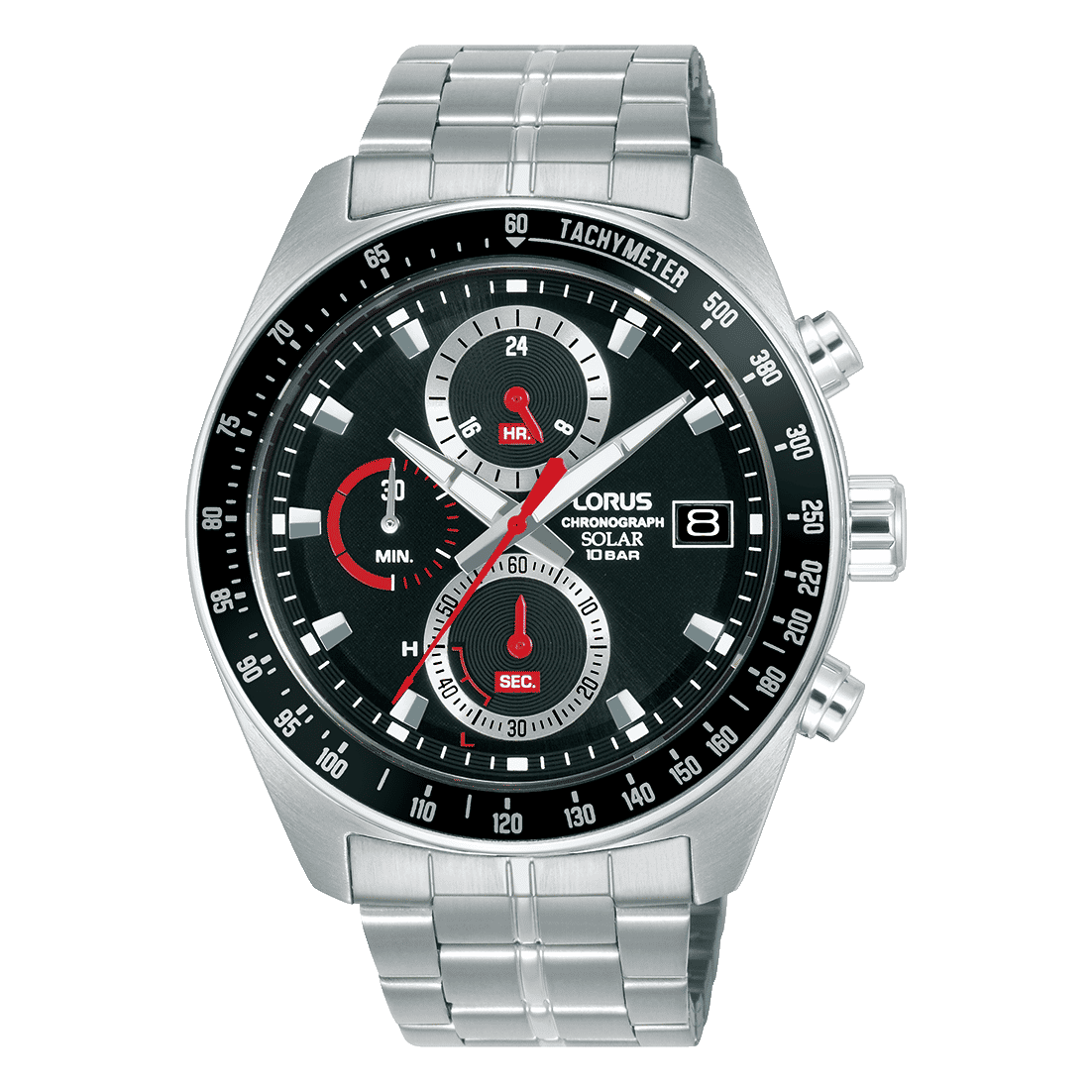 Lorus Sport RZ615AX9 Herren Armbanduhr • Solar-Chronograph • Mineralglas