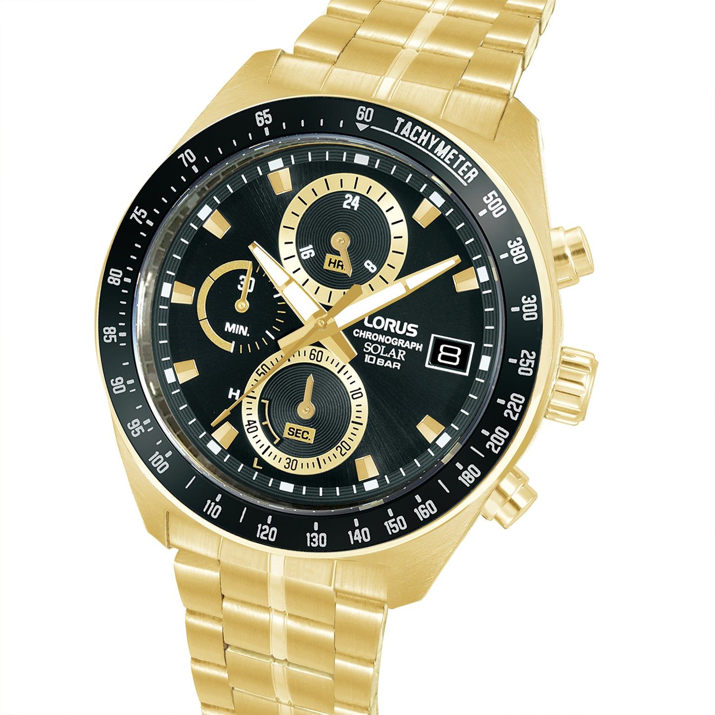 Lorus Sport RZ622AX9 Herren Armbanduhr • Solarwerk mit Chronograph • 10 bar wasserdicht, Bild 2
