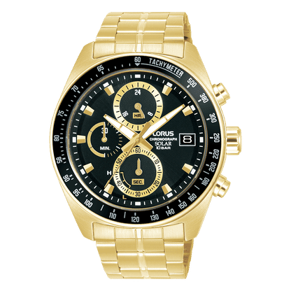 Lorus Sport RZ622AX9 Herren Armbanduhr • Solarwerk mit Chronograph • 10 bar wasserdicht