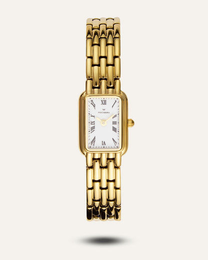 Mockberg Renaissance MB0255 Damen Armbanduhr Gold • Mineralglas • Miyota-Quarzwerk