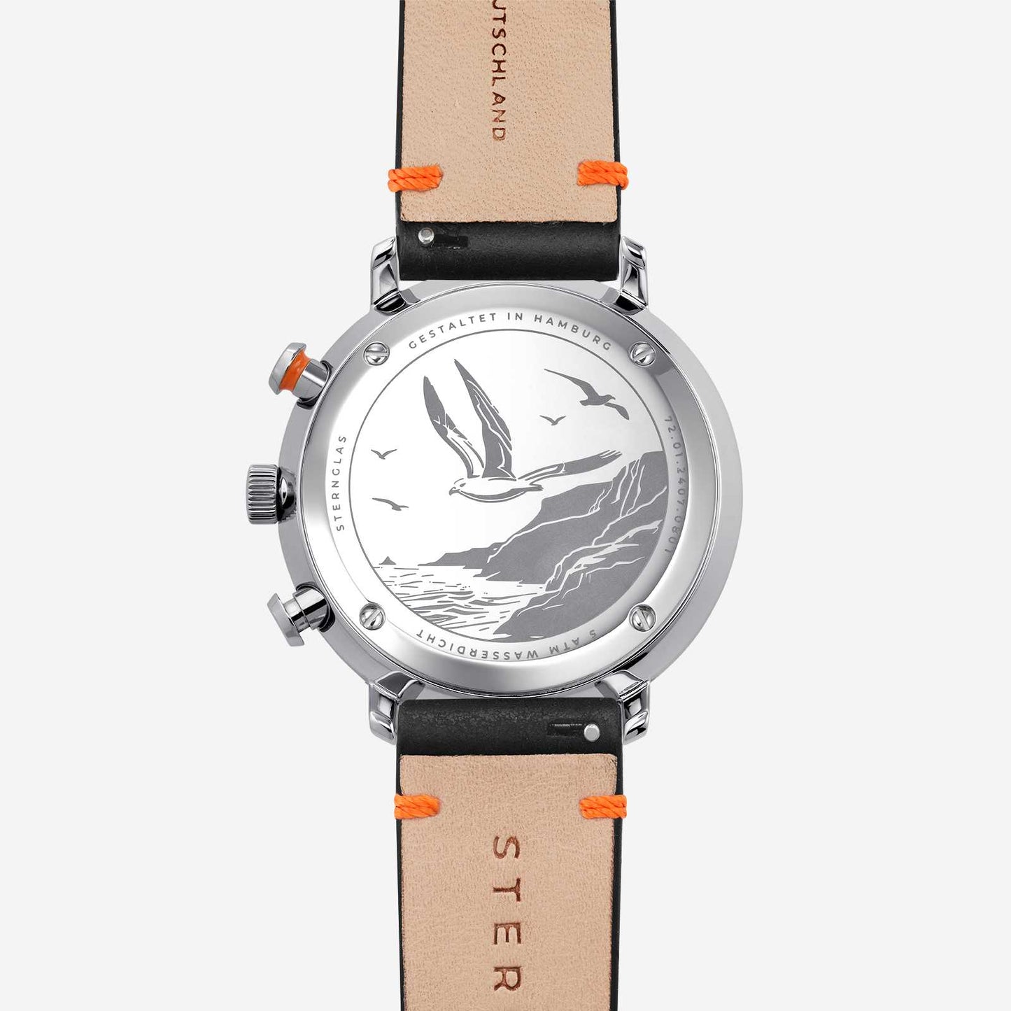 Sternglas Hamburg Chrono S01-HC06-EB05 Herrenuhr Dunkelblau • Mecha-Quartz Chronograph • Saphirglas doppelt entspiegelt