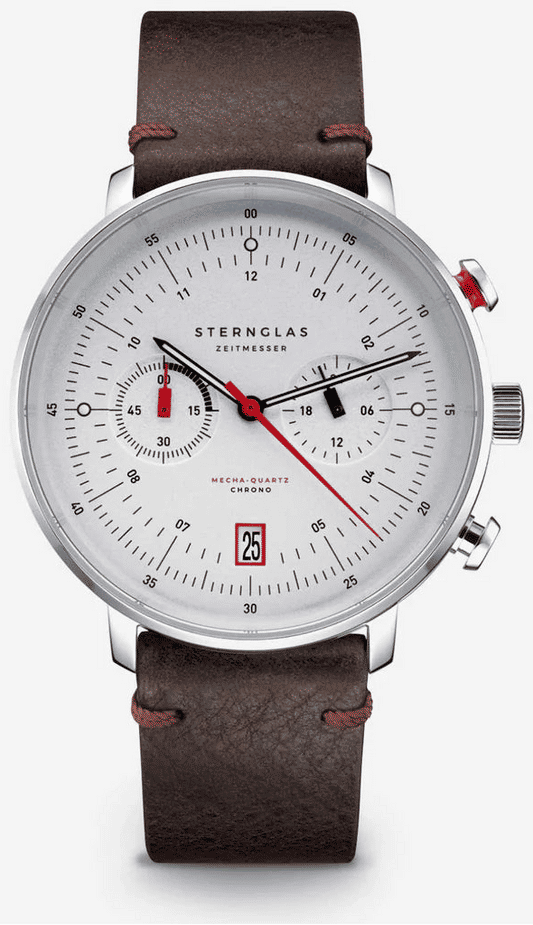 Sternglas Hamburg Chrono S01-HC10-VI11 Men's Watch • Bauhaus Design • Sapphire Crystal