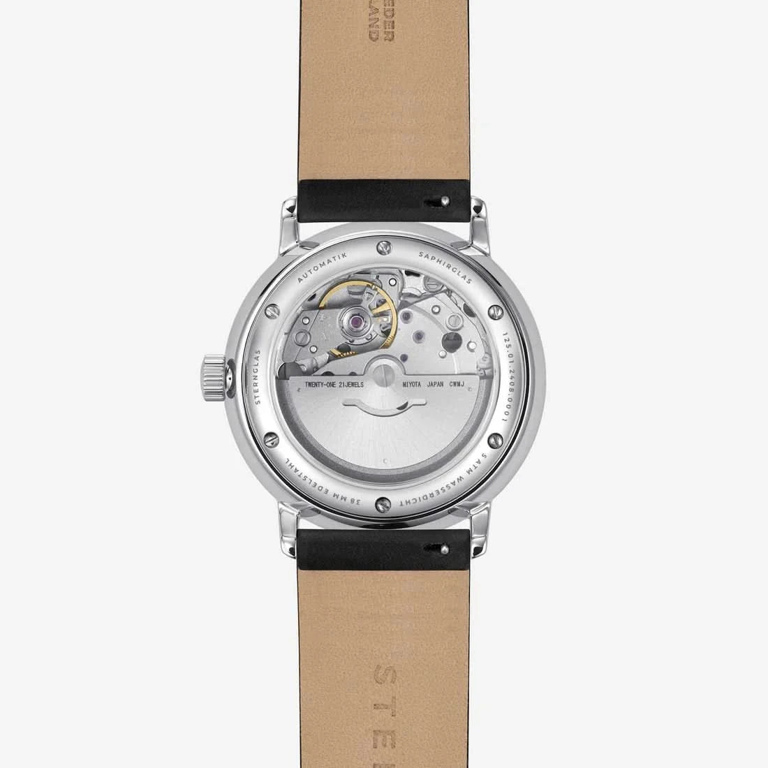 Sternglas Naos Automatic S02-NA43-PR07 Unisex Watch • Bauhaus Design • Sapphire Crystal