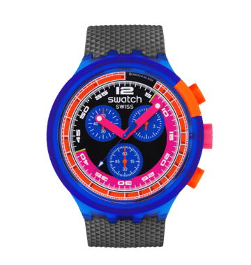 Swatch Big Bold SB06N102 Neon party to the Max Armbanduhr • NEON-Kollektion • Markantes Großformat, Bild 3