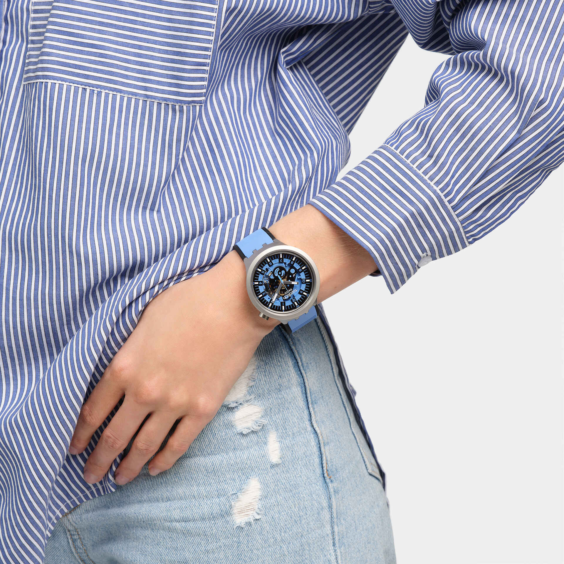 Swatch Big Bold Irony SB07S106 Armbanduhr Blau • Edelstahlgehäuse • Markantes Bold-Design, Bild 5