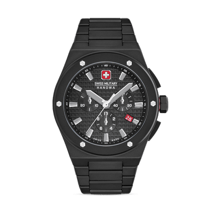 Swiss Military Hanowa Sidewinder Ceramic SMWGI0002280 Herren Armbanduhr Weiß • Chronograph • Keramikgehäuse