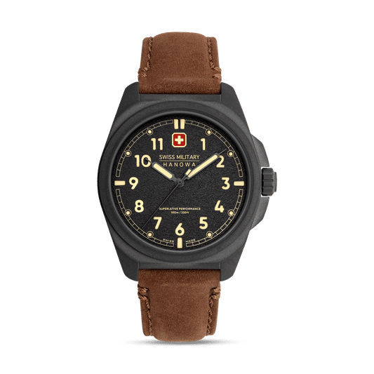 Swiss Military Hanowa Fieldmaster SMWGA0003940 Herren • Saphirglas • 10 ATM Wasserdicht
