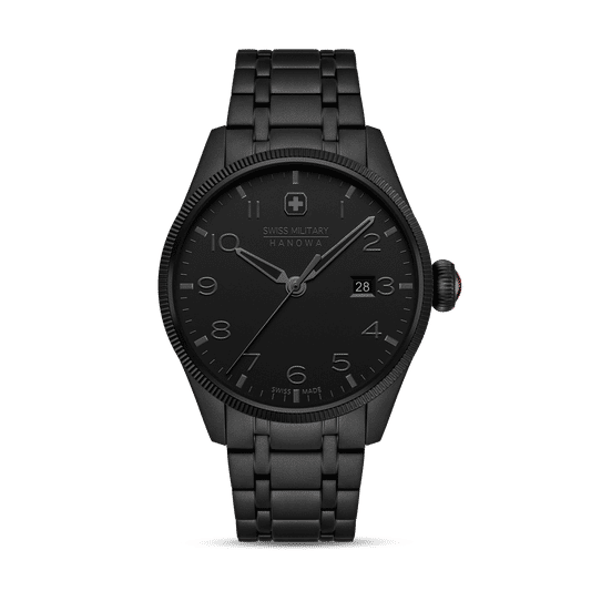 Swiss Military Hanowa Thunderbolt Stealth SMWGH0000830 Herren Armbanduhr Schwarz • Saphirglas • 10 ATM Wasserdicht