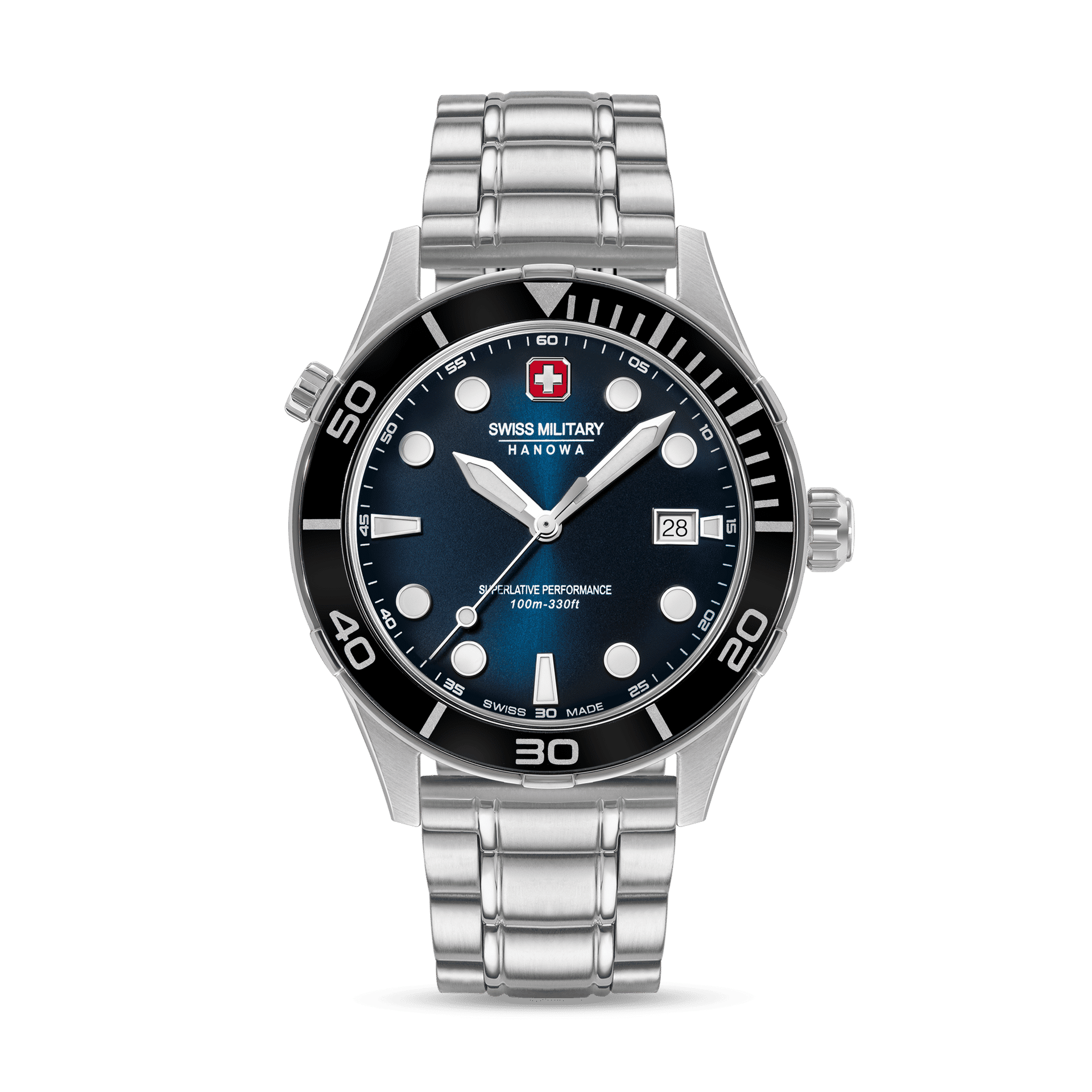 Swiss Military Hanowa Phoenix SMWGH0004001-SET Herrenuhr Blau • Saphirglas • 4-in-1 Set