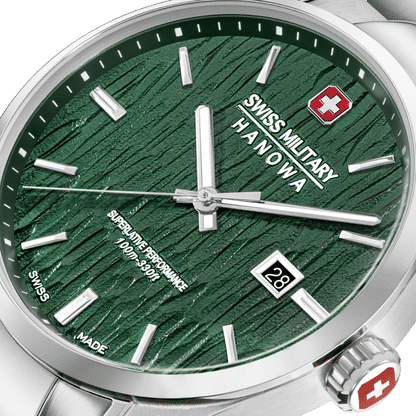 Swiss Military Hanowa Silver Fir SMWGH0006101 Herren Armbanduhr Grün • Saphirglas • 10 ATM Wasserdicht, Bild 4