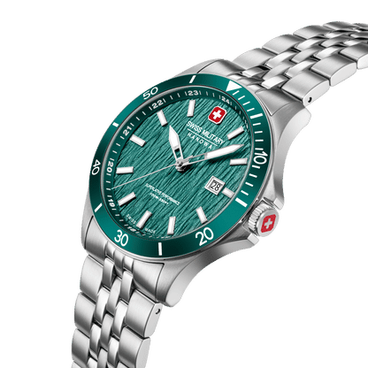 Swiss Military Hanowa Flagship Elements SMWGH0006704 Herrenuhr Grün • Saphirglas • 10 Bar Wasserdicht, Bild 2