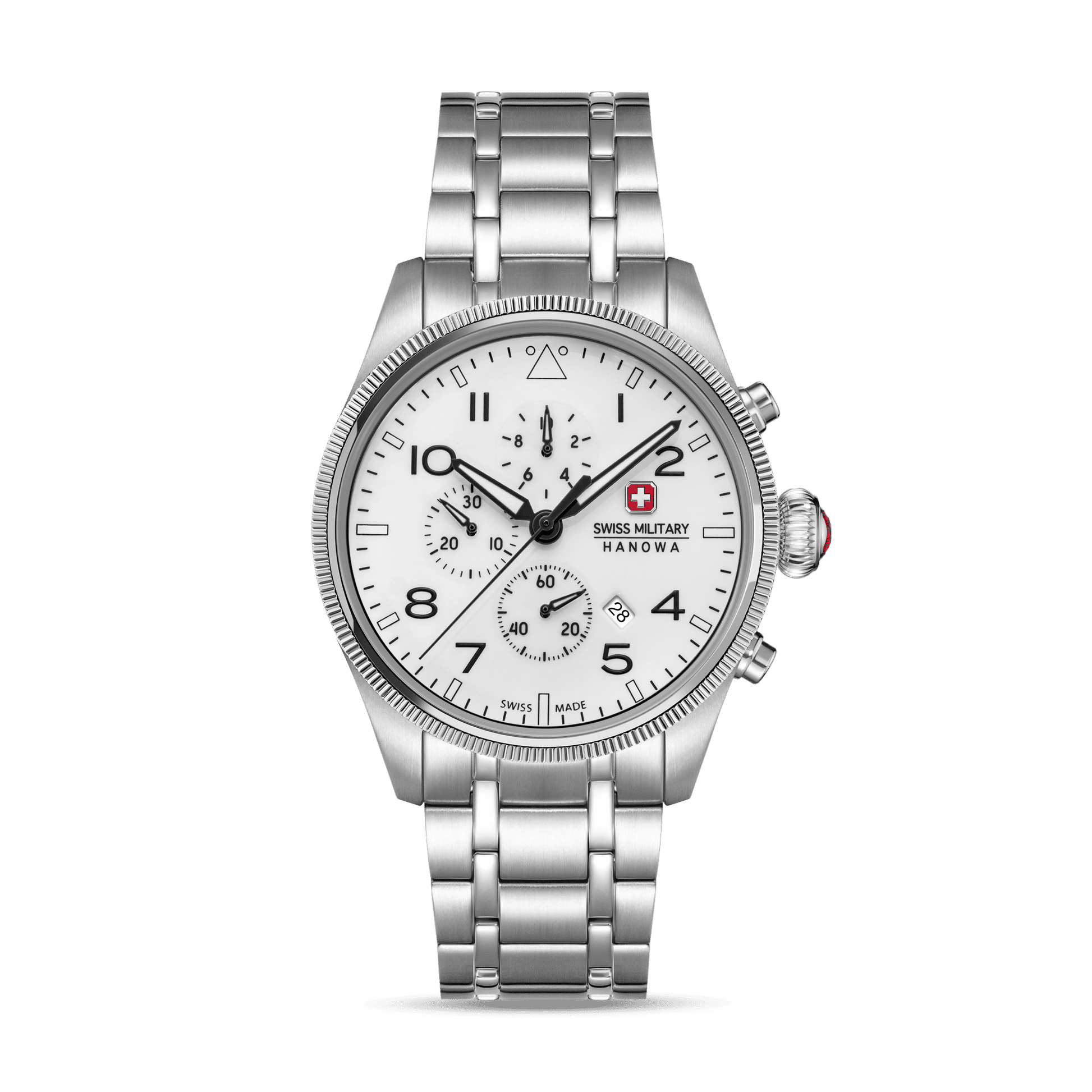 Swiss Military Hanowa Thunderbolt SMWGI0005701-SET Herrenuhr Weiß • Saphirglas • Chronograph Set 10 ATM, Bild 3