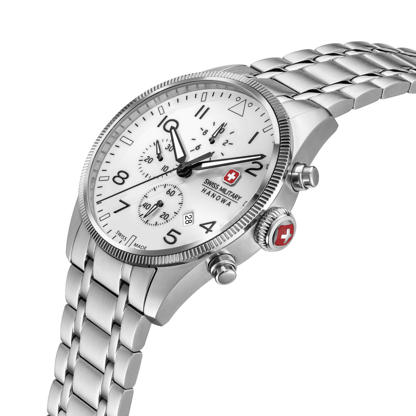Swiss Military Hanowa Thunderbolt SMWGI0005701-SET Herrenuhr Weiß • Saphirglas • Chronograph Set 10 ATM, Bild 4