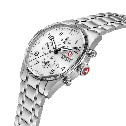 Swiss Military Hanowa Thunderbolt SMWGI0005701-SET Herrenuhr Weiß • Saphirglas • Chronograph Set 10 ATM, Bild 4