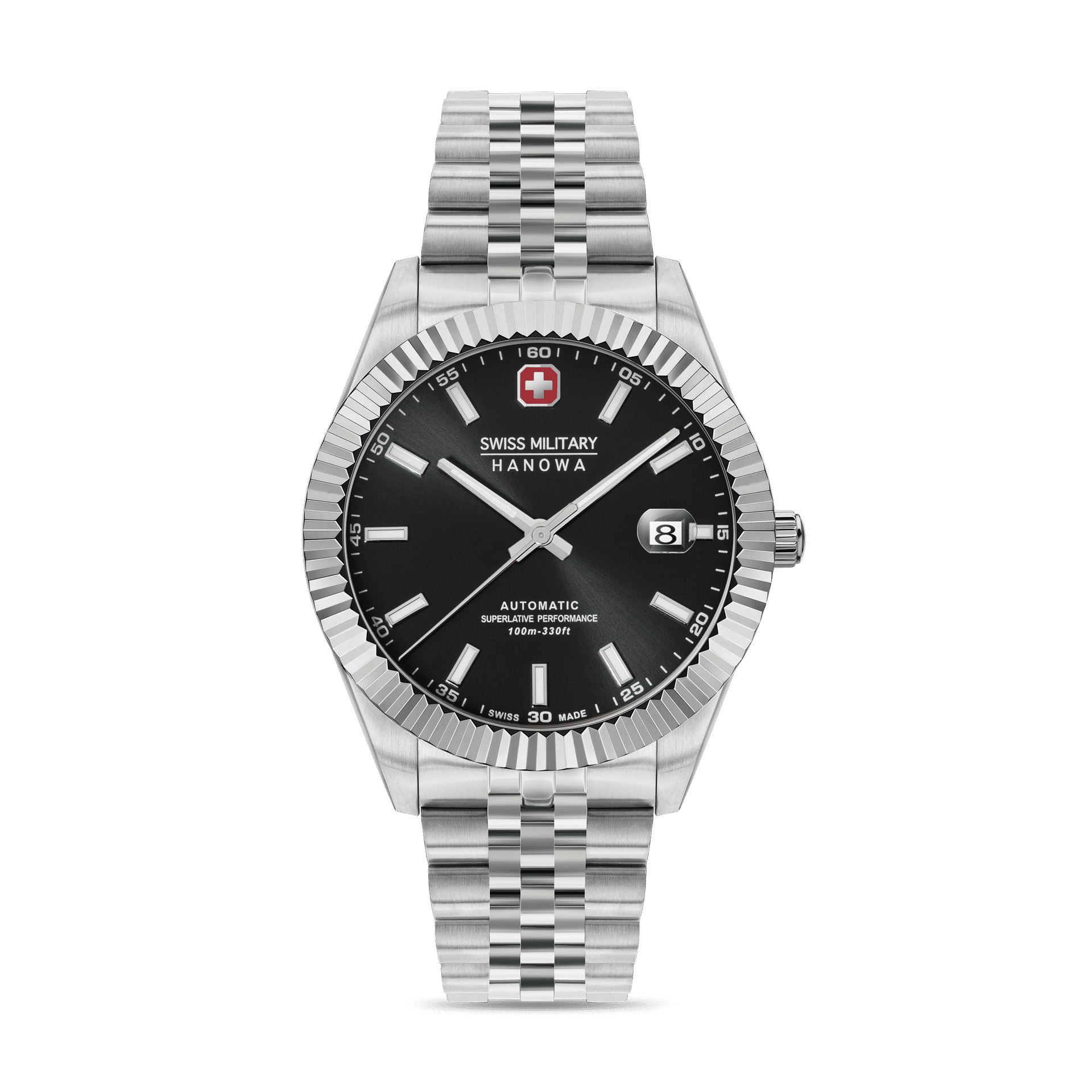 Swiss Military Hanowa Diligenter SMWGL0002101 Herrenuhr Silber • Automatikwerk Soprod P024 • Saphirglas