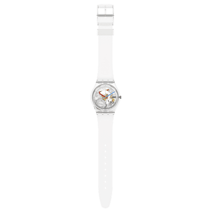 Swatch Originals Medium SO28K100-S06 Armbanduhr Transparent • Biosourced Gehäuse • Farbige Zeiger, Bild 4