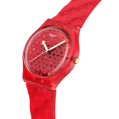 Swatch Originals Medium SO28Z122 Damenuhr Rot • Quarzwerk • Valentinstag Edition, Bild 3