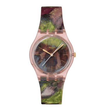 Swatch Originals Medium SO28Z131 Degas dancers Damenuhr Rosa • Biosourced Kunststoffgehäuse • Swatch x Guggenheim