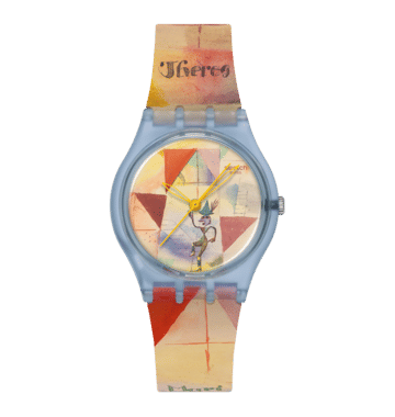 Swatch Originals Medium SO28Z703 Klee's Bavarian Don Giovanni Armbanduhr • Swatch x Guggenheim Kollektion • Kunstwerk am