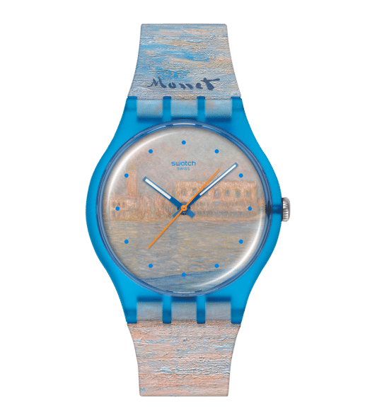 Swatch Originals Large SO29Z150 Damen Armbanduhr • Swatch x Guggenheim Kollektion • Monet Kunstwerk-Design
