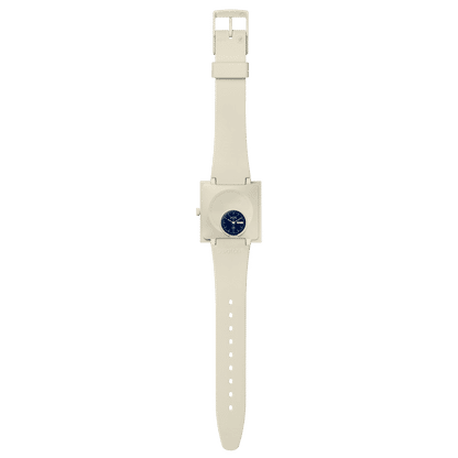 Swatch What If - Square SO34T700 Armbanduhr Beige • Bioceramic-Gehäuse • Quadratisches Design, Bild 4