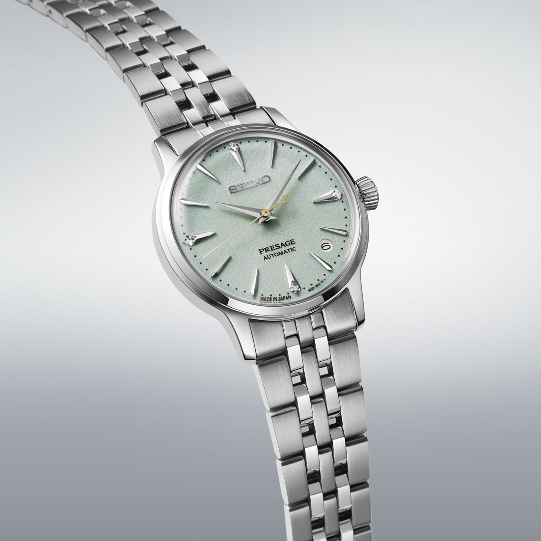 Seiko SRPL63J1 Damenuhr Presage Cocktail Time Frozen Mojito • Automatik mit Diamant-Zifferblatt • 5 bar Wasserdicht, Bild 2