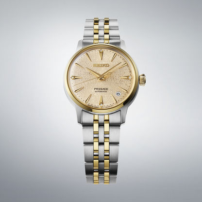 Seiko SRPL64J1 Damen Presage Cocktail Time Frozen Banana Automatik • Automatikwerk mit Handaufzug • Diamant-Zifferblatt